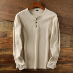 Chemise Henley Meyer Marine – Valenne