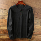 Chemise Henley Meyer Noir – Valenne