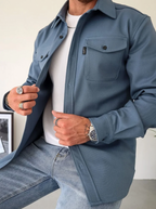 Overshirt Homme Bleu – Valenne
