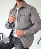 Overshirt Homme Gris – Valenne