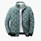 Veste matelasse homme verte zip poches latérales – style urbain