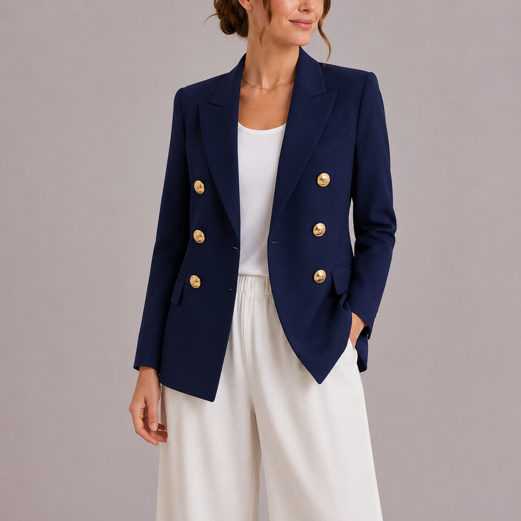 Blazer Double Boutonnage Vue Latérale – Valenne
