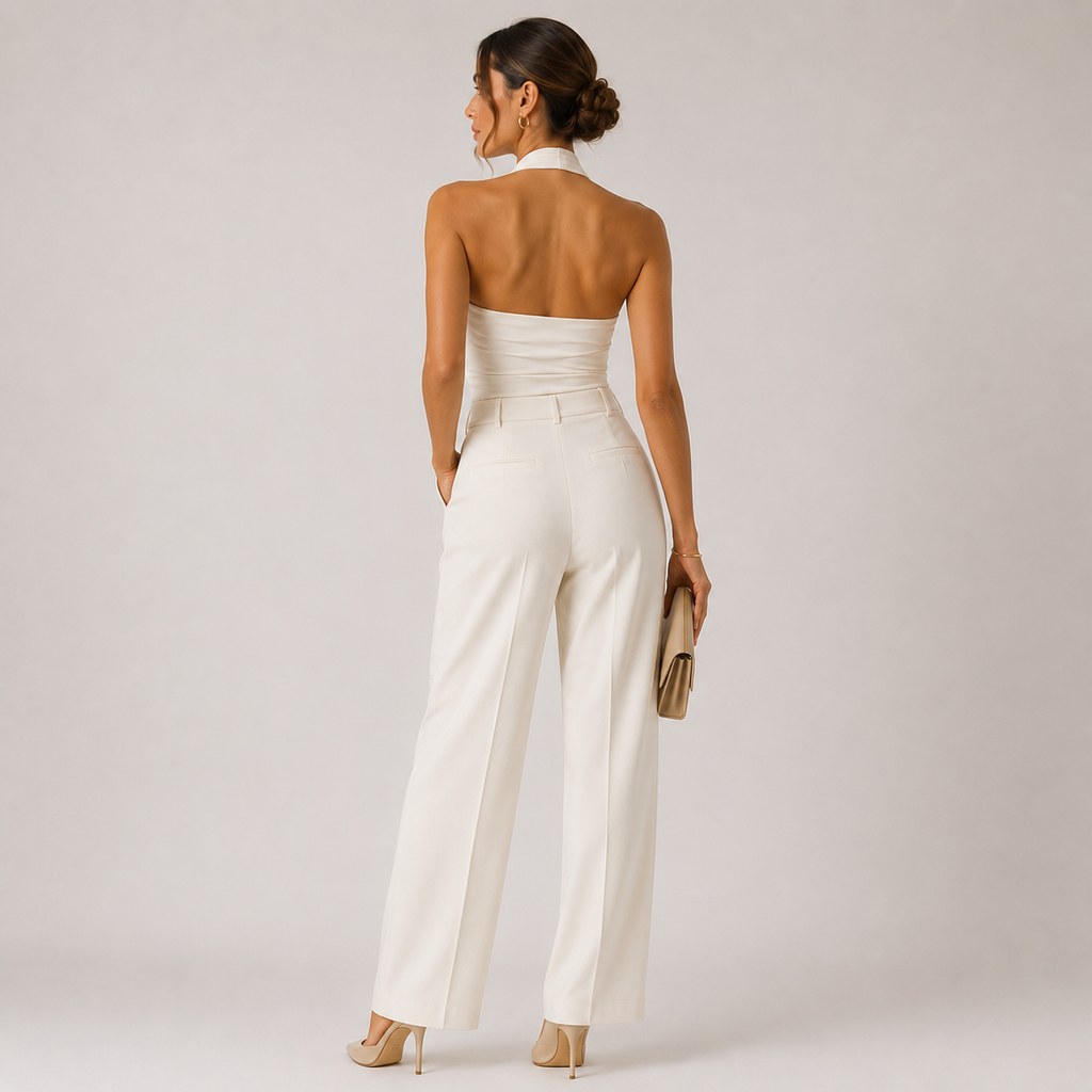 Combinaison Femme Halter Vue Derrière – Valenne