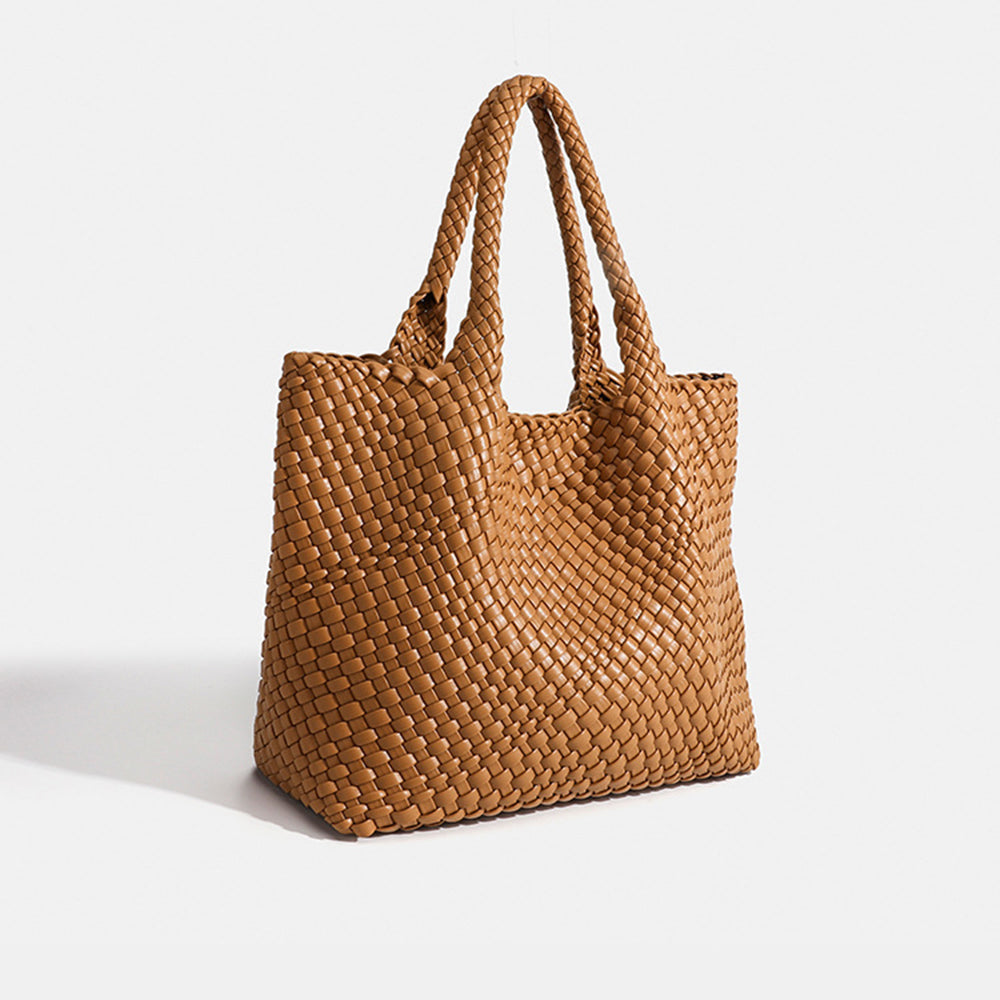 Sac Cabas Tressé Artisanal Noir – Valenne