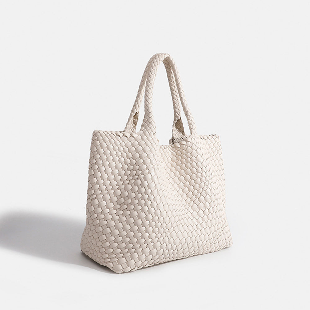 Tote Bag Tressé Femme Gris – Valenne