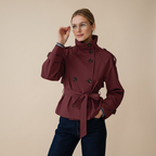 Trench Ursula Femme Olive Ceinture – Valenne