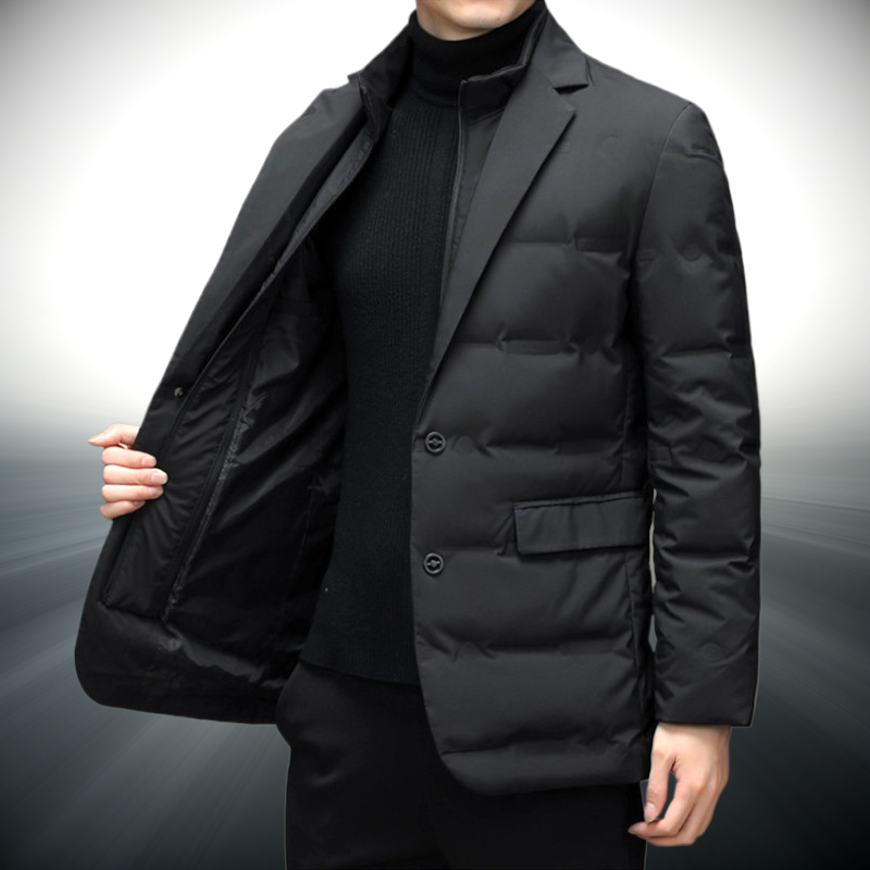 Coupe-Vent Urbain Homme Sharp Focus Noir Vue Détail – Valenne