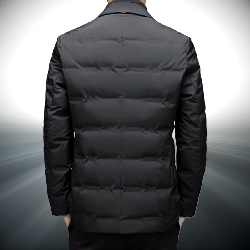 Coupe-Vent Homme Sharp Focus Noir Vue Arrière – Valenne