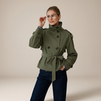Trench Femme Ursula Beige Ceinturé Double Boutonnage – Valenne