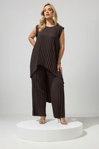 Top plissé femme grande taille – coloris alternatif vue de face