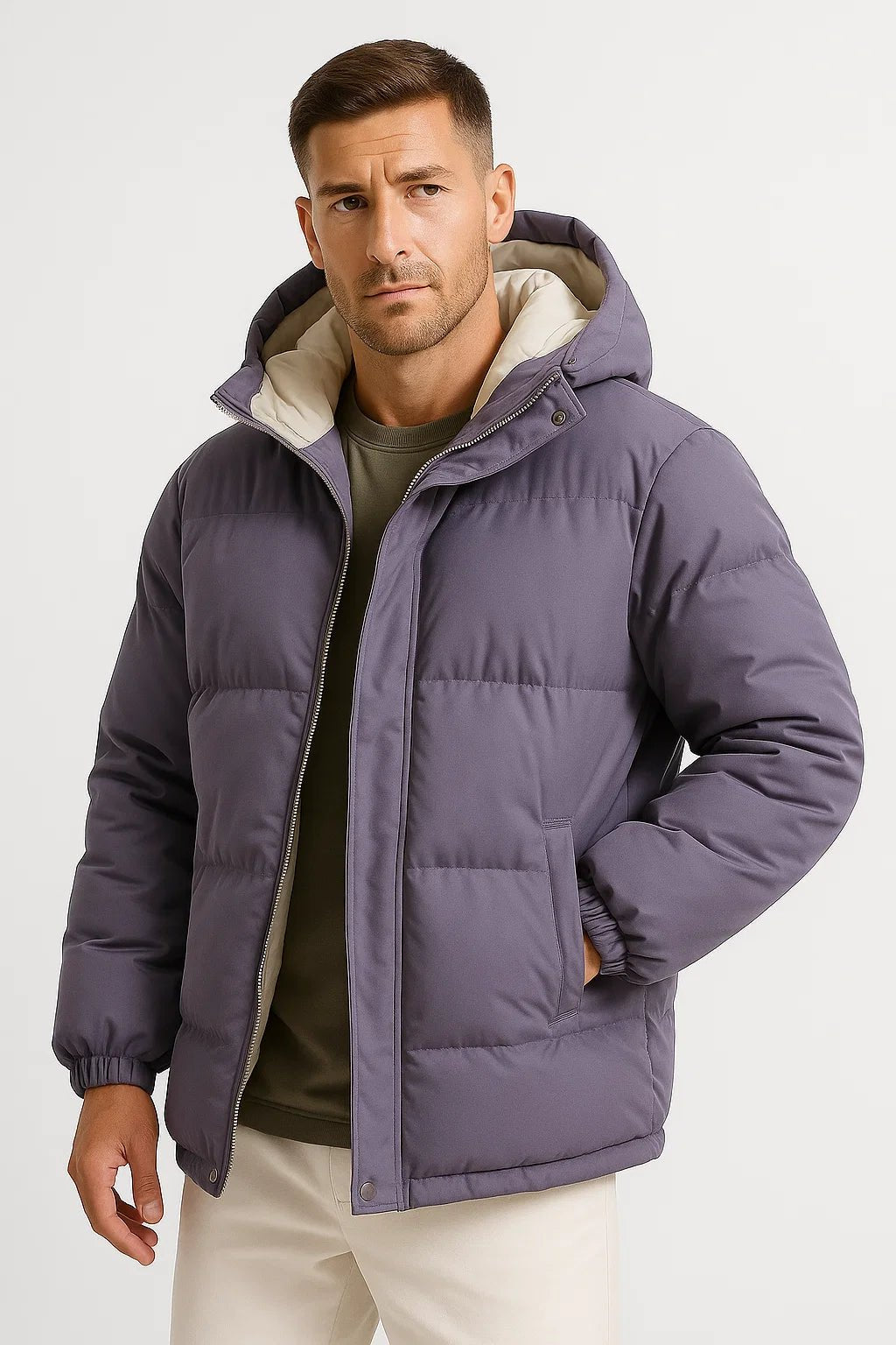 Doudoune Coupe-Vent Homme Henry Violet – Valenne