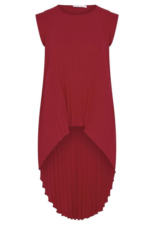 Haut plissé rouge grande taille – détail tissu et coupe