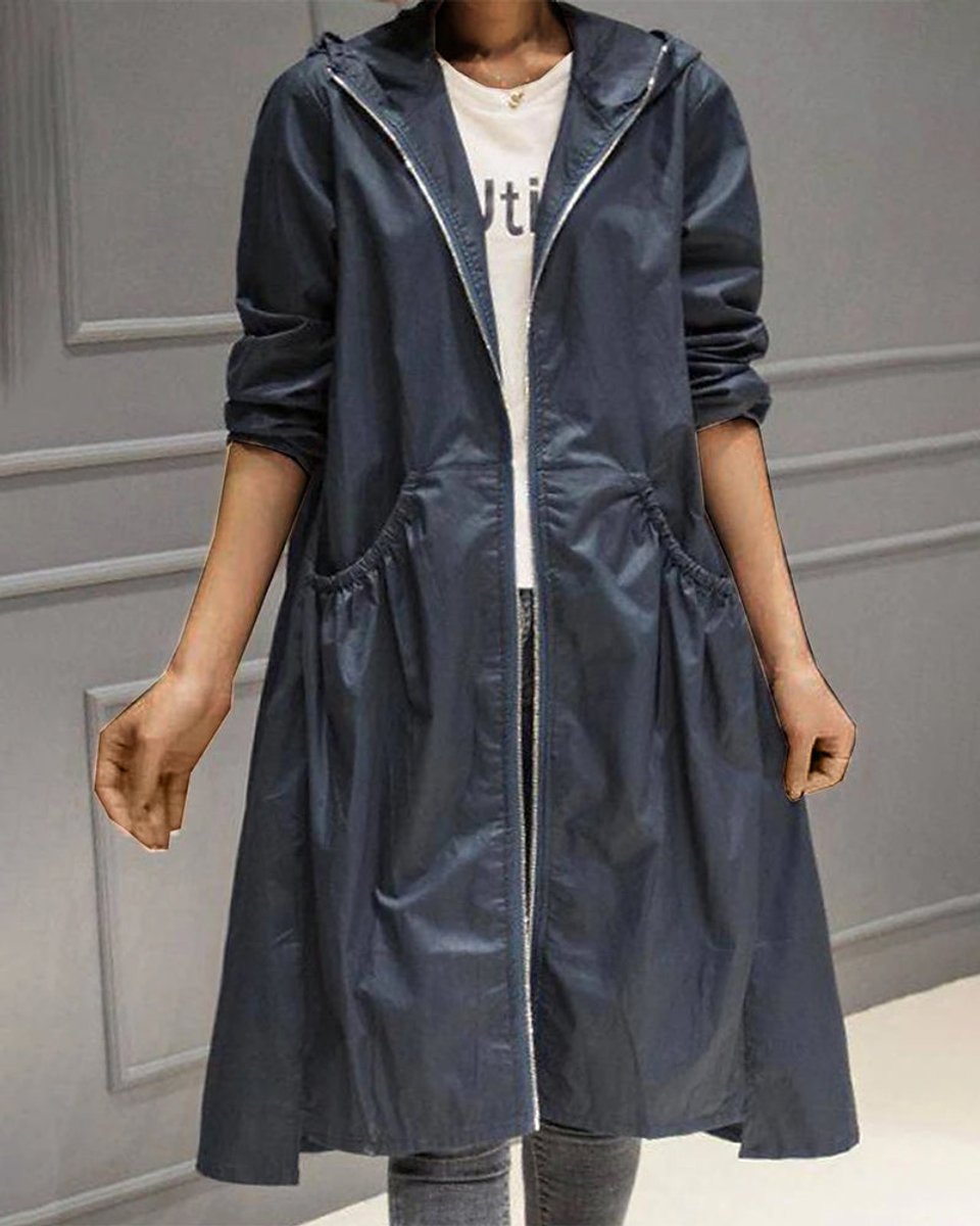 Trench Imperméable Alice Noir Femme – Valenne