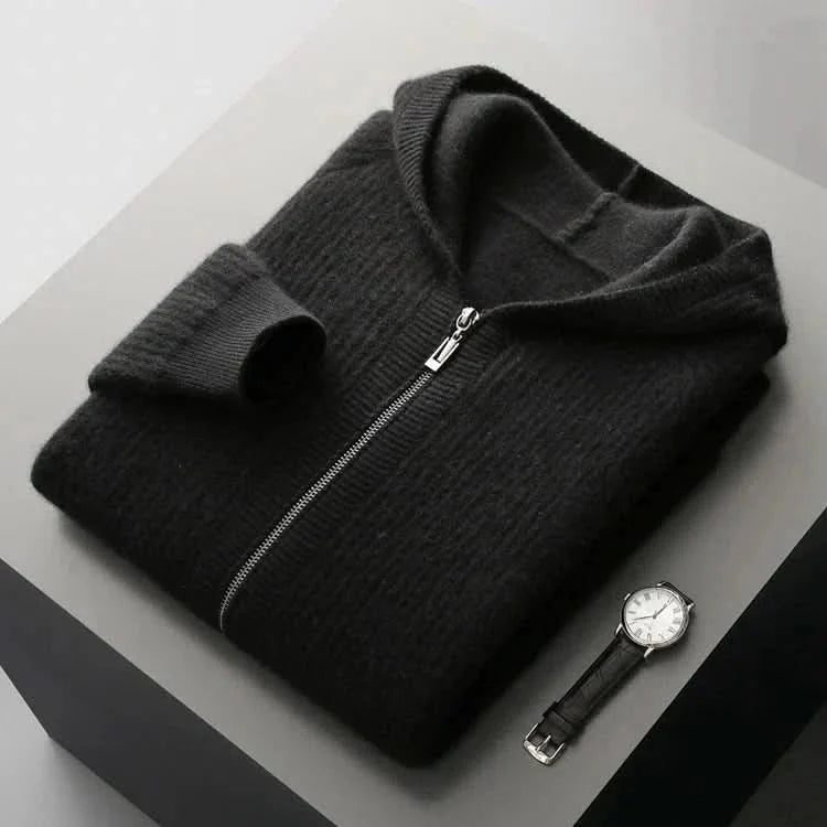 Hoodie Noah Noir Cachemire Luxe – Valenne
