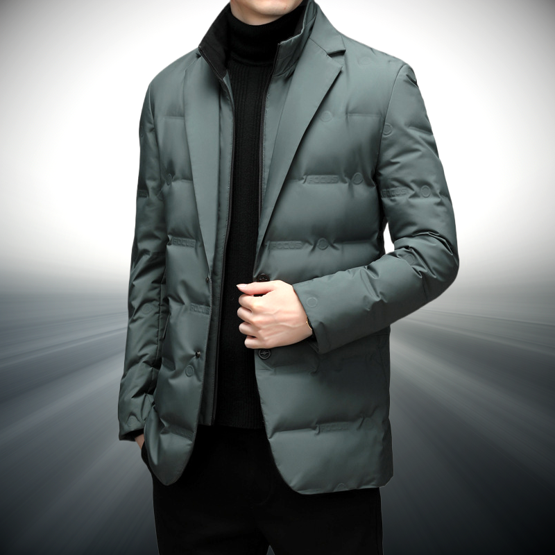 Coupe-Vent Urbain Homme Gris Vert Vue 2 – Valenne