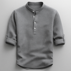Chemise Henley Hudson Homme Gris – Valenne