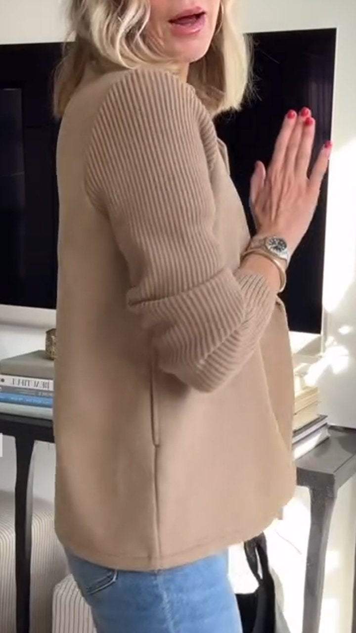 Manteau Blazer Femme Sasha Vue Latérale – Valenne