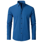 Chemise Extensible Homme Bleu – Valenne