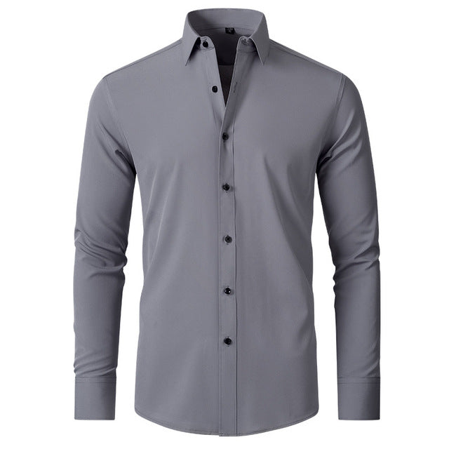 Chemise Extensible Homme Gris – Valenne