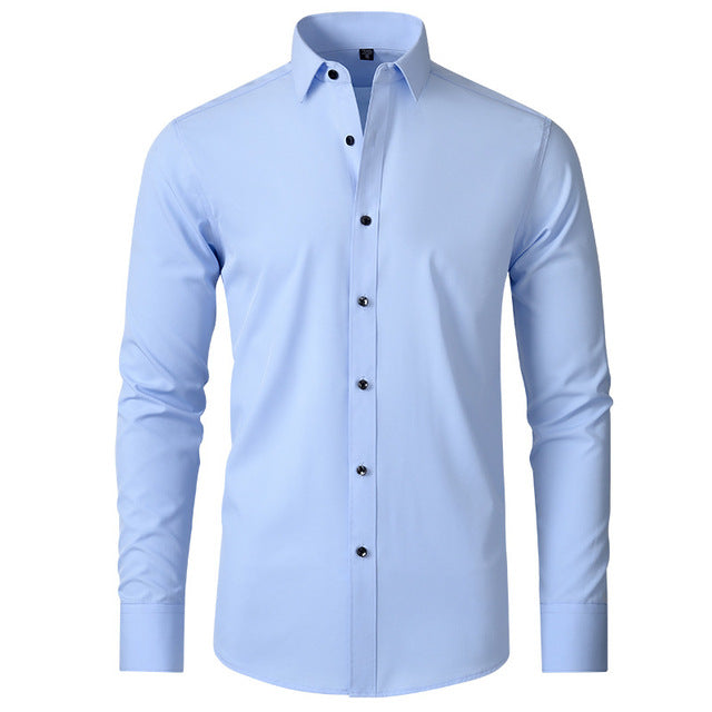 Chemise Extensible Homme Bleu Clair – Valenne