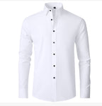 Chemise Fonctionnelle Extensible Homme Blanc – Valenne