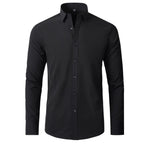 Chemise Fonctionnelle Extensible Homme Noir – Valenne