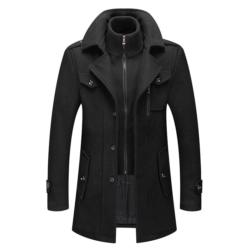 Manteau Felix Noir Homme Vue 2 – Valenne