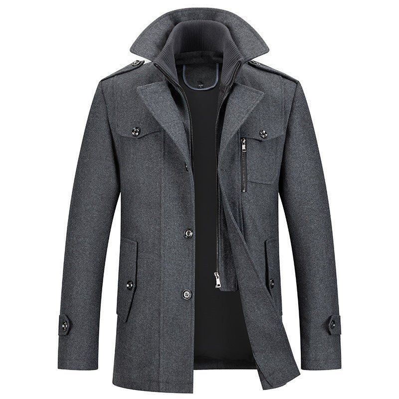 Manteau Homme Xander Gris Structuré – Valenne