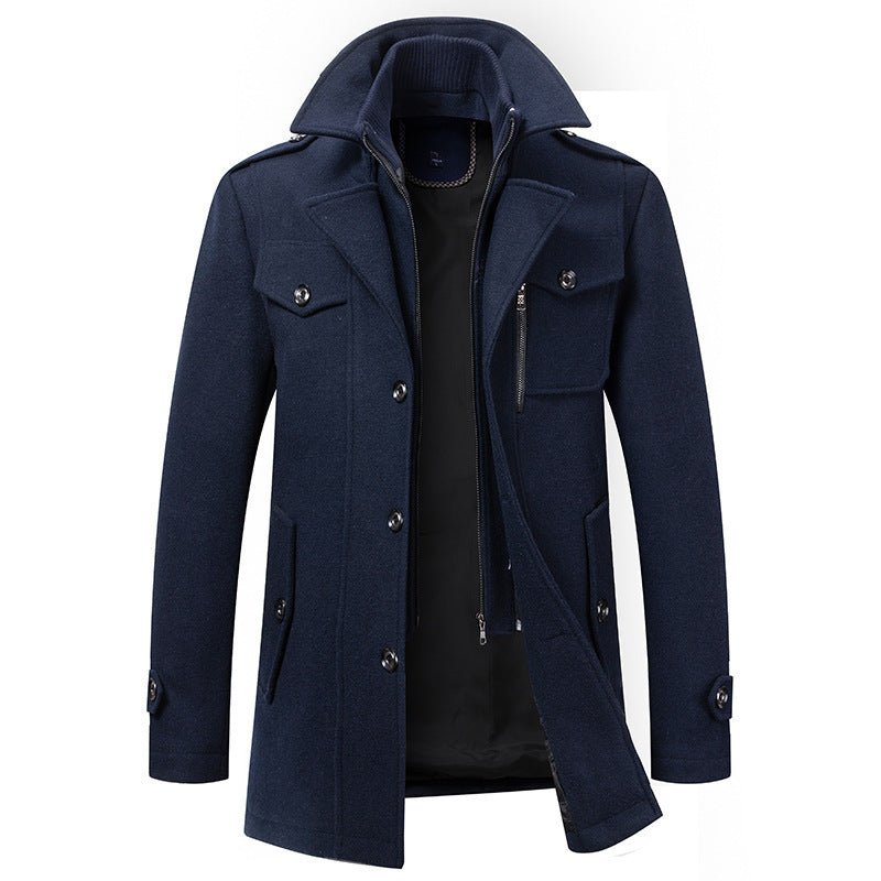 Manteau Xander Bleu Marine Homme – Valenne