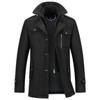 Manteau Xander Noir Vue 2 – Valenne