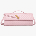 Pochette Tressée Rose Femme – Valenne