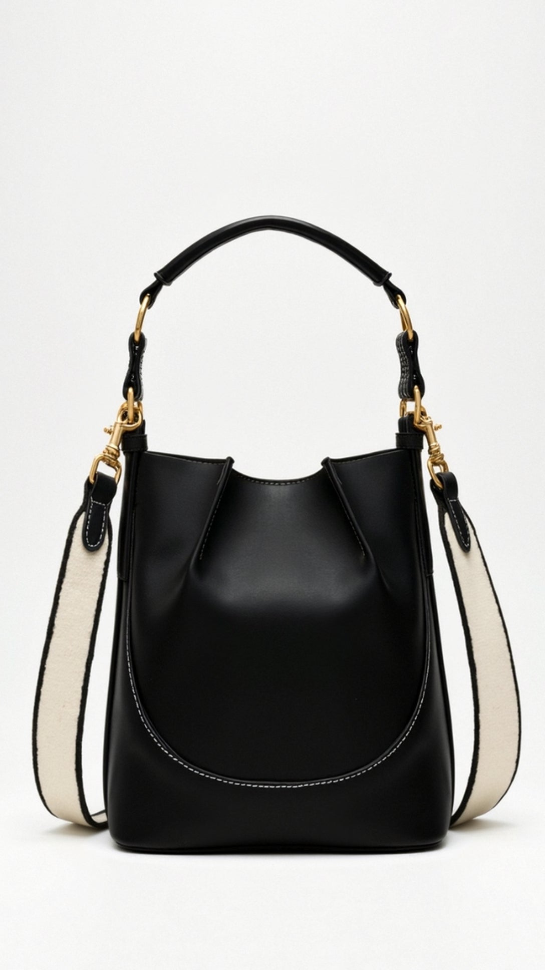 Sac Seau Bandoulière Cassia Noir – Valenne