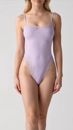 Bodysuit Dentelle Thong Violet – Valenne