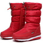 Bottes Neige Femme Rouge Antidérapantes – Valenne
