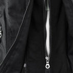 Veste Cuir Moto Femme Camel Vue Dos – Valenne