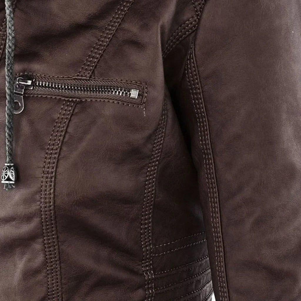 Veste Cuir Moto Femme Style Urbain – Valenne