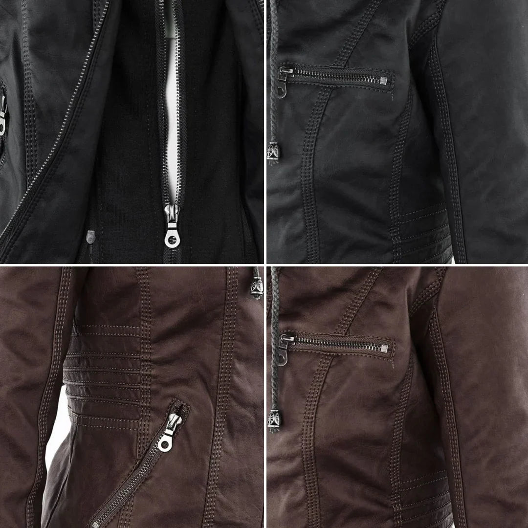 Veste Moto Capuche Femme Lifestyle 4 – Valenne