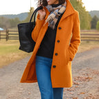 Pea Coat Femme Orange – Valenne