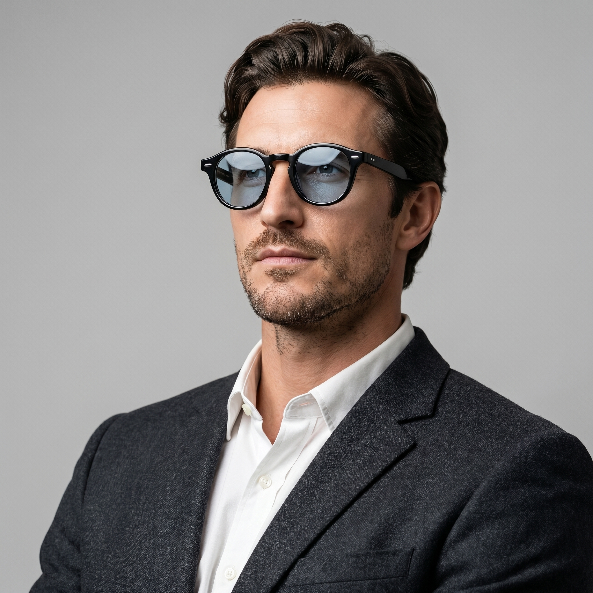 Lunettes Homme Rondes Acétate Côté – Valenne